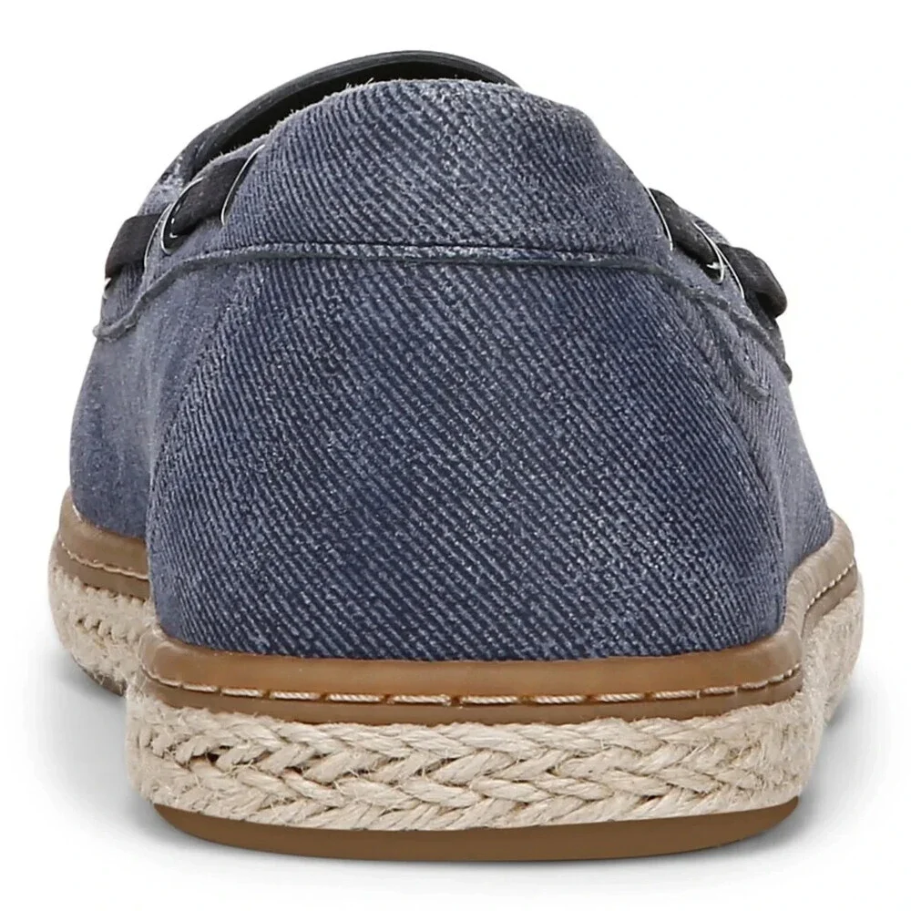 Vionic Bay Loafers Women's 9.5 Dark Denim Leather Slip On Comfort Shoes ZOGG1818